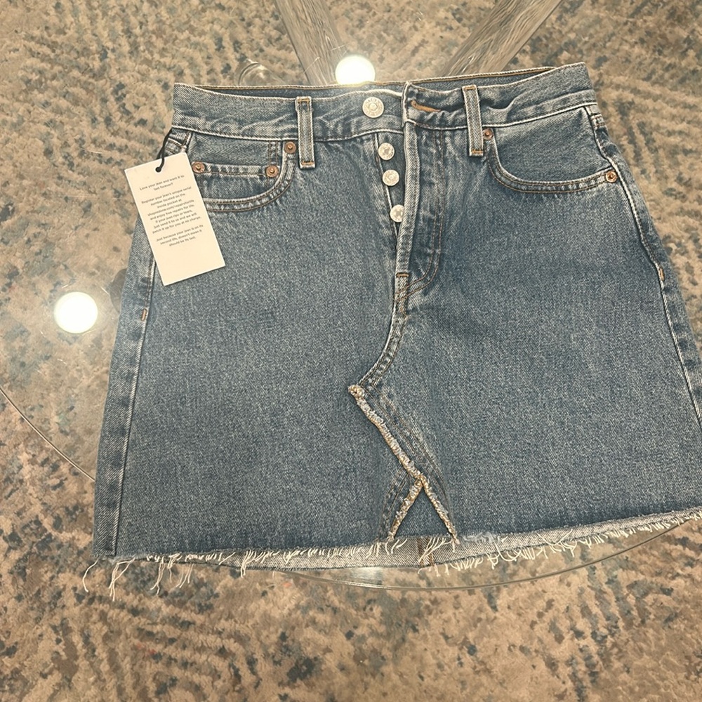 Re Done Mini Skirt
